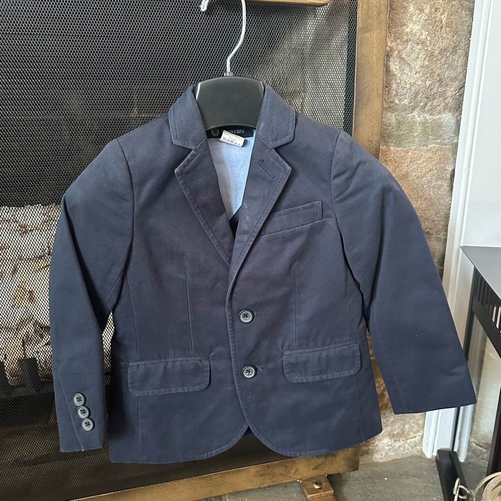 Boys J Crew Cotton Twill Blazer Size 3